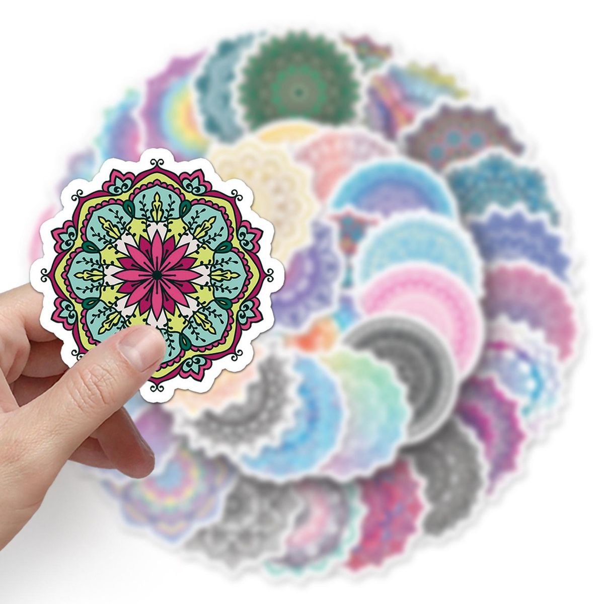 50Pcs Scrapbook Stickers Suitcase Laptop Water Cup Scrapbook Stickers