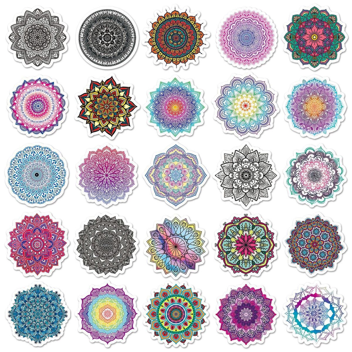 50Pcs Scrapbook Stickers Suitcase Laptop Water Cup Scrapbook Stickers