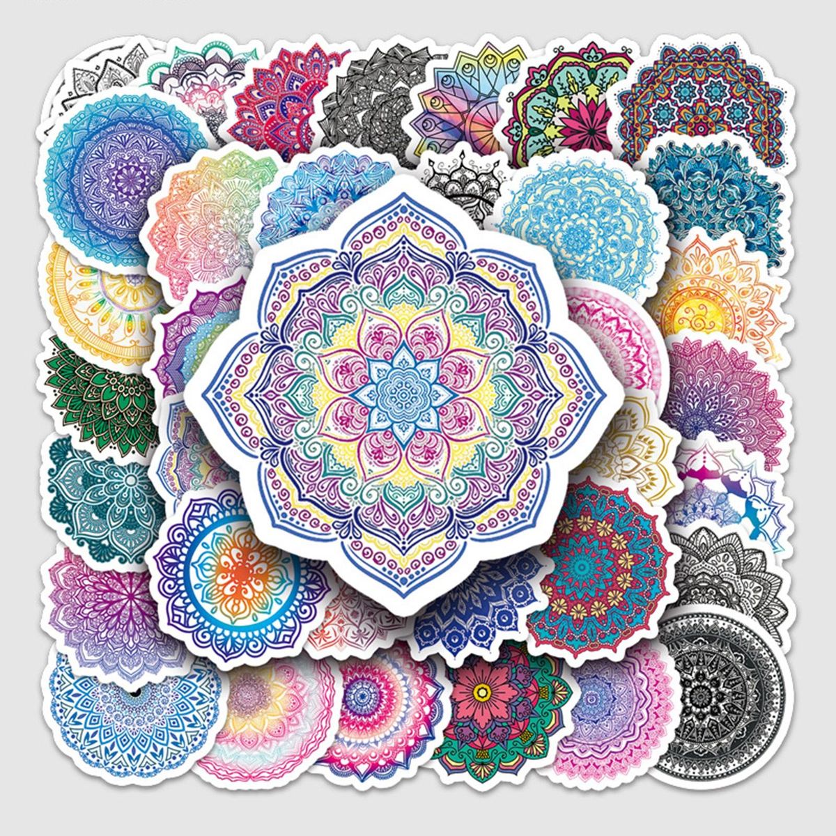 50Pcs Scrapbook Stickers Suitcase Laptop Water Cup Scrapbook Stickers