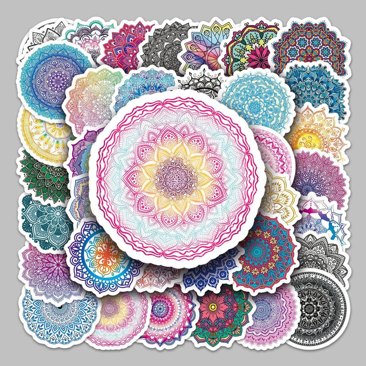 50Pcs Scrapbook Stickers Suitcase Laptop Water Cup Scrapbook Stickers