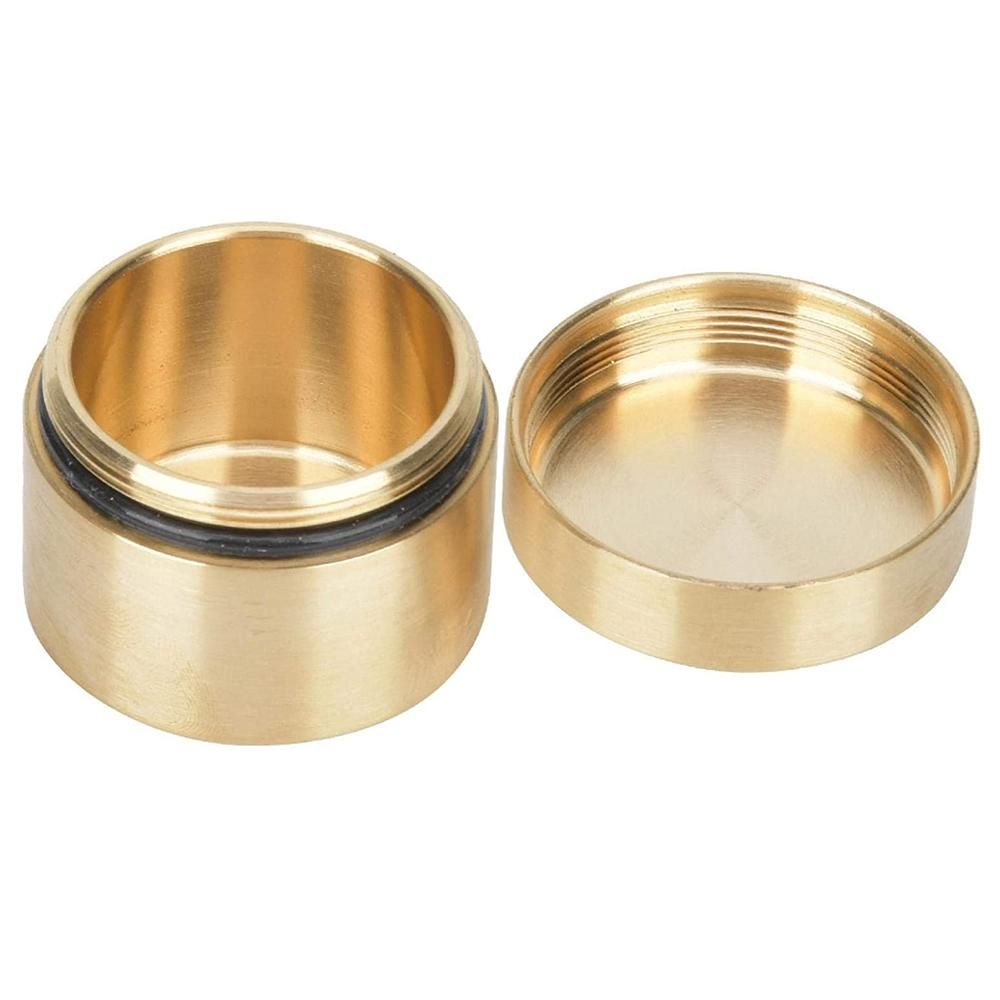 Brass Pill Box Waterproof Sealed Brass Outdoor Pill Jewelry
