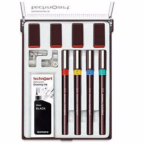 Isomars Technical Drawing Pen - 4 Set
