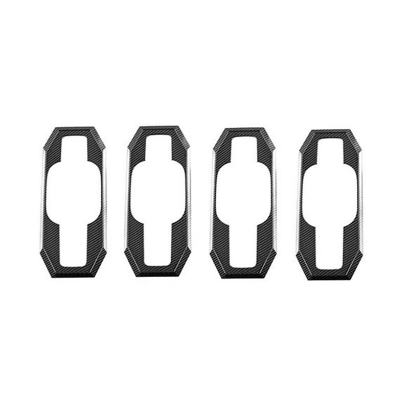 Car Carbon Fiber External Door Handle Bowl Cover Cup Cavity