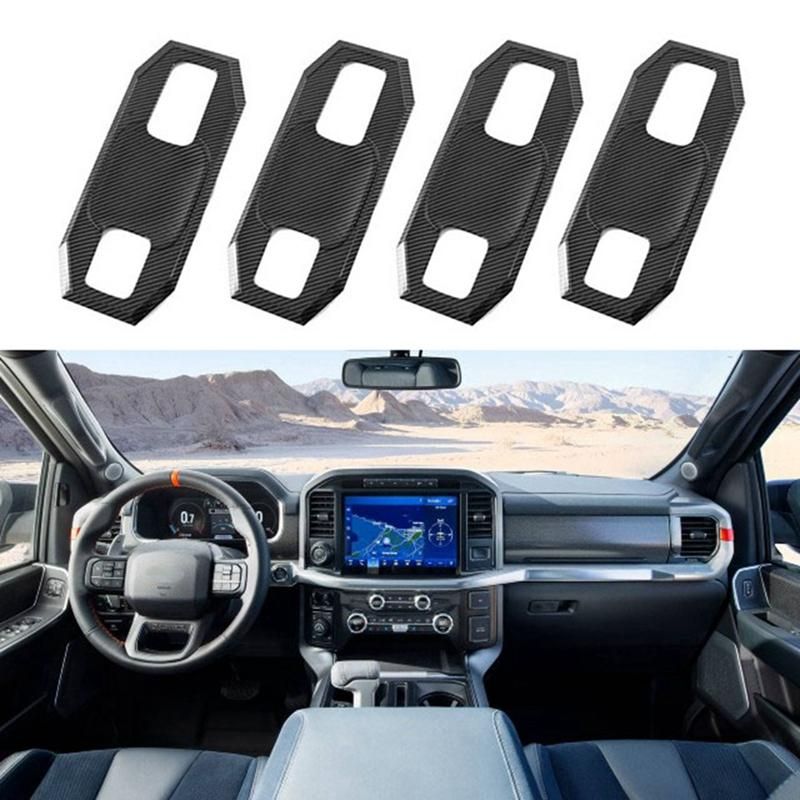 Car Carbon Fiber External Door Handle Bowl Cover Cup Cavity