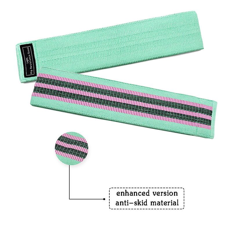 Yoga Elastic Hip Circle Band Squat Resistance Hip Belt Tension Portable Yoga Gym Training Band Tension Band Blue/Purple/ Pink Black Net Bag For Home Gym Travel Blue