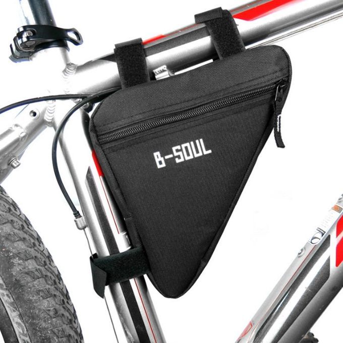 B-SOUL Waterproof Triangle  Y Ling Bi Y Le Bike Bags Front Tube Frame Bag-black