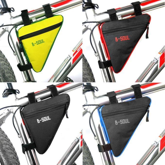 B-SOUL Waterproof Triangle  Y Ling Bi Y Le Bike Bags Front Tube Frame Bag-black