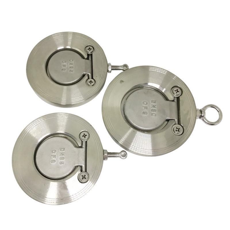 H74w Ultra-Thin Check Valve 304 Stainless Steel Disc One-Way Check Valve a Pair of Hairclips Flip Check Valve