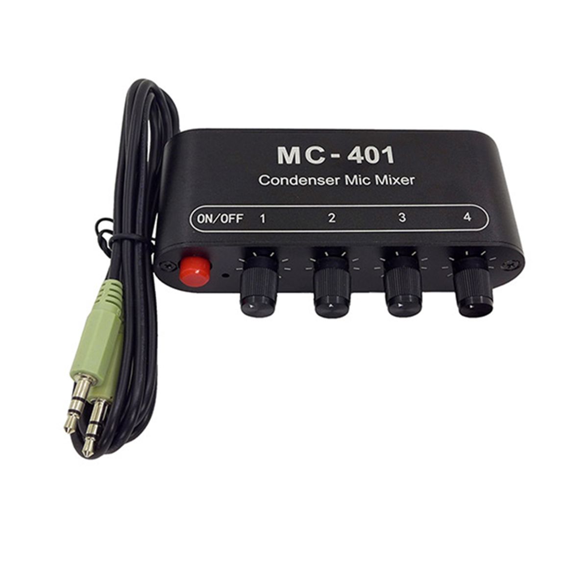 New Mini Audio Mixer Condenser Microphone Mixer Four-In-One Microphone Amplifier for Computer Mobile Phone Sound Card