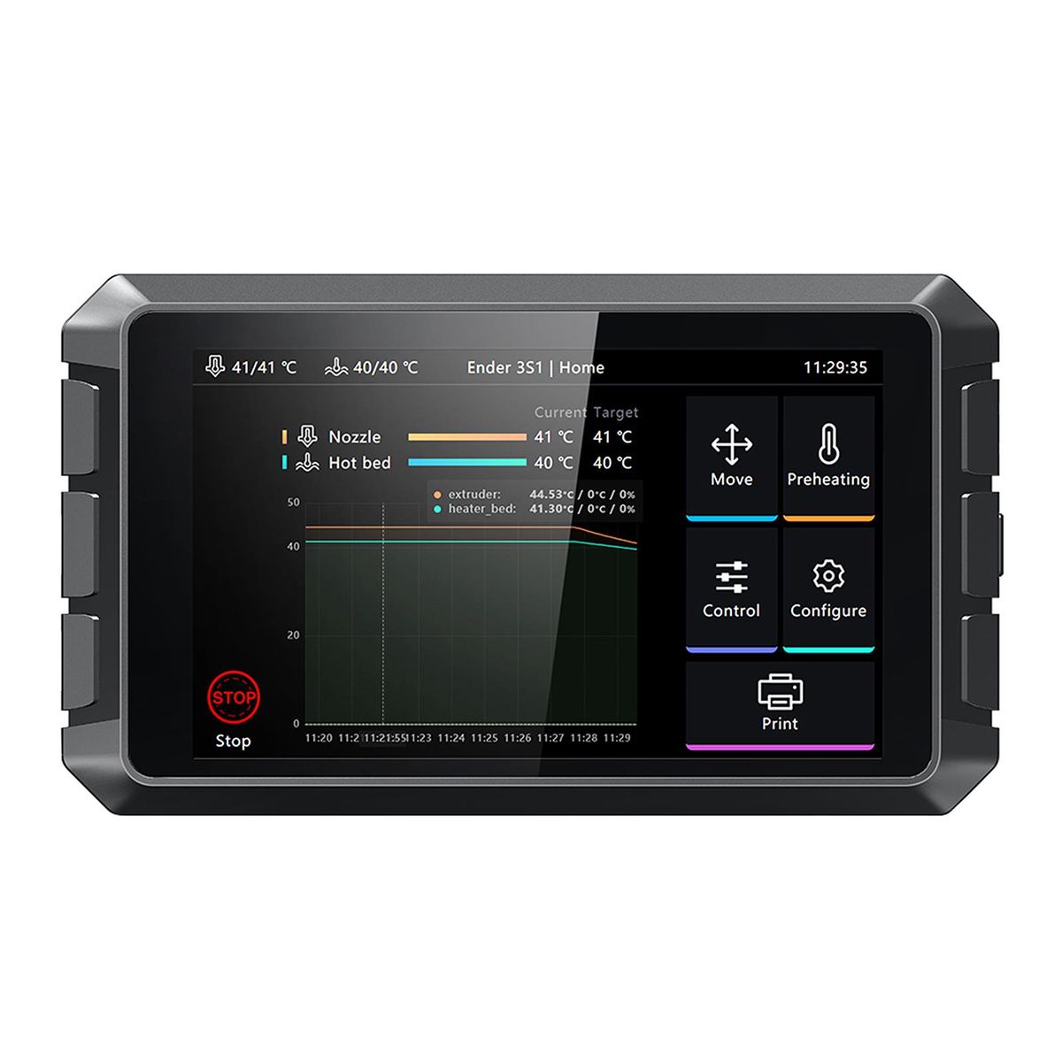 Creality 3D Sonic Pad for FDM 3D Printer with Multiple Interfaces 7'' Touchscreen RAM 2G ROM 8G Integrate   Design Comaptible with Ender-3 V2 / Ender-3 S1 / Ender-3 S1 Pro Print High Speed and Precision