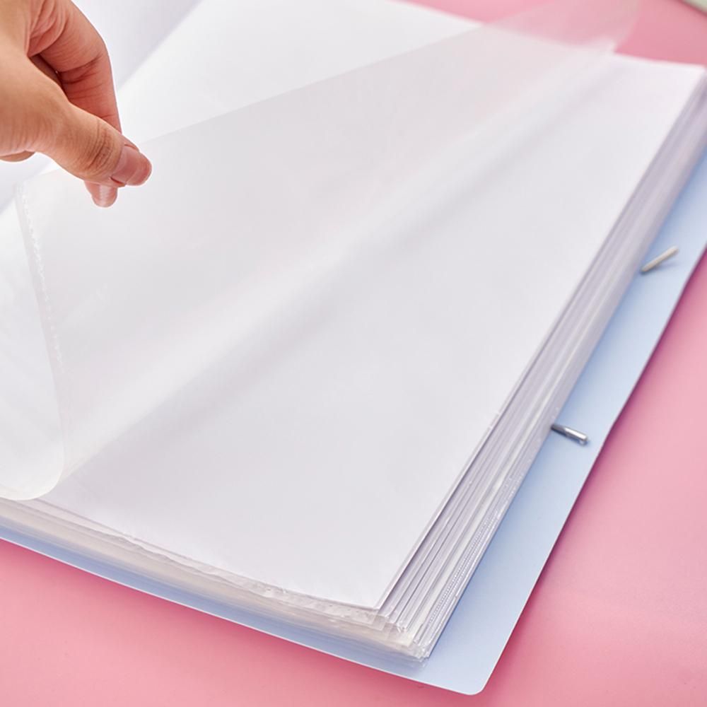 A4 Display Book - File Folders, Blue Project Management Folder