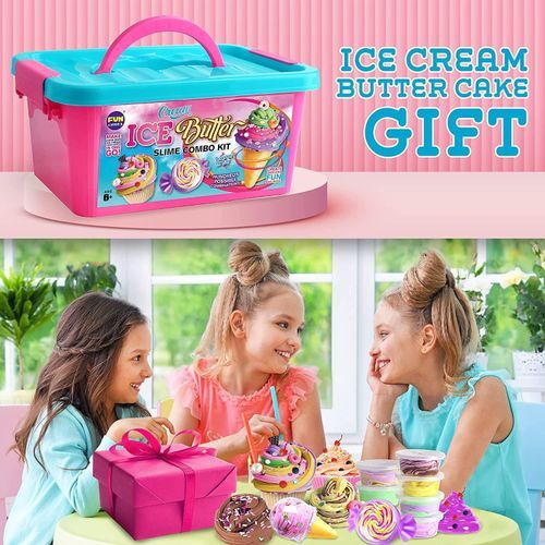 Butter Slime Kit For Girls 10-12, FunKidz ICE Fluffy