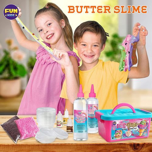Butter Slime Kit For Girls 10-12, FunKidz ICE Fluffy