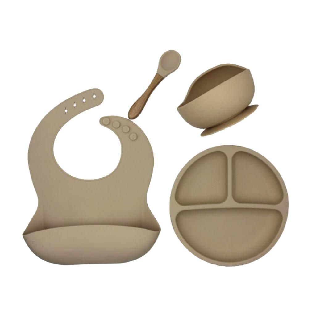 Silicone Dinner Plates Tableware Waterproof Bib Camel
