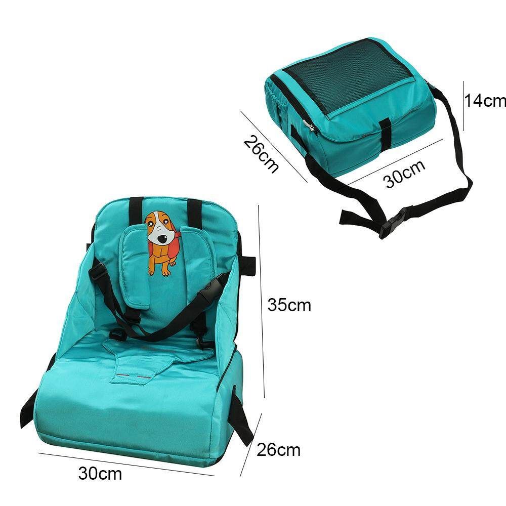 Children Portable Booster Seats Baby Feeding High Chair Stool Infant Feeding Blue