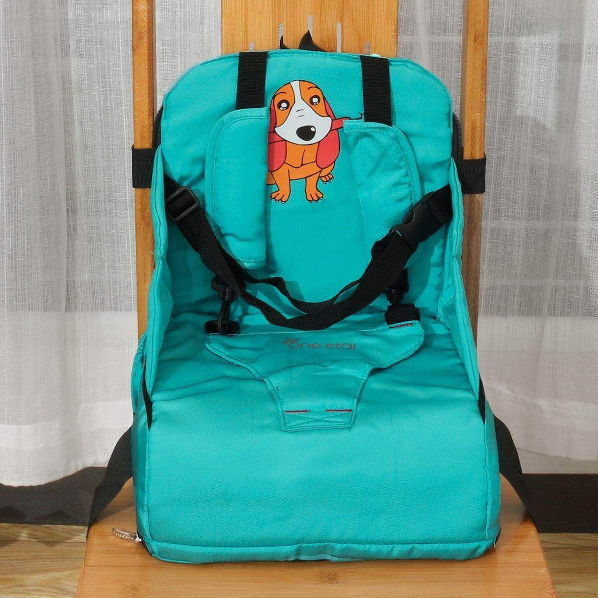Children Portable Booster Seats Baby Feeding High Chair Stool Infant Feeding Blue