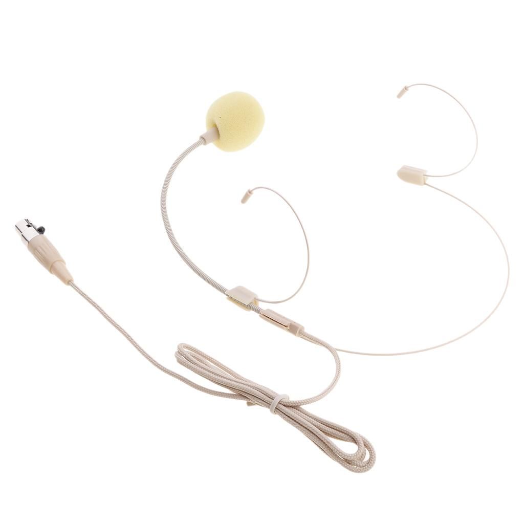 3x 3Pin XLR 4Pin XLR 3.5mm Telescopic Head-mounted Headset Microphone