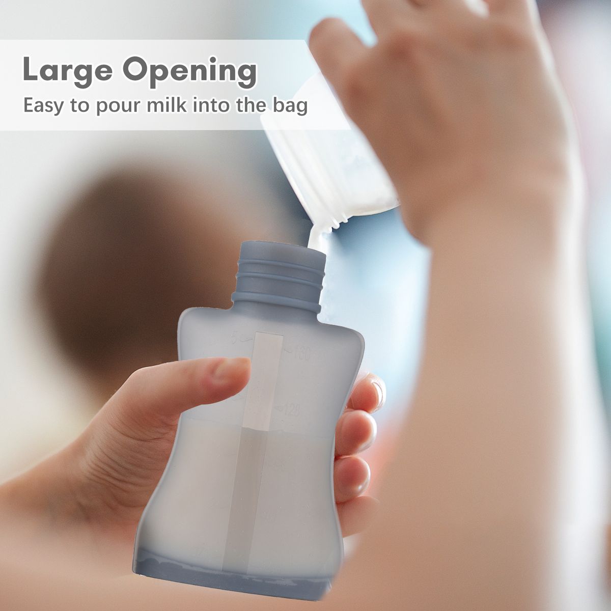 Silicone Breastmilk Storage Bags Resuable Breast Milk