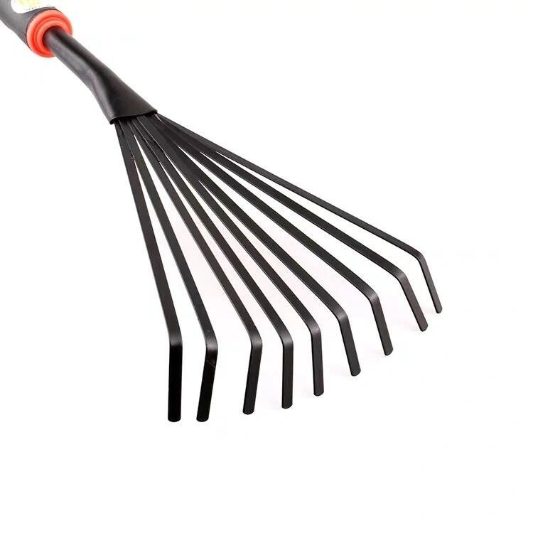 Flat Soil Rake Soil Hoe Flower Soil Rake Grass Deciduous Cleaning Rake Garden Tools