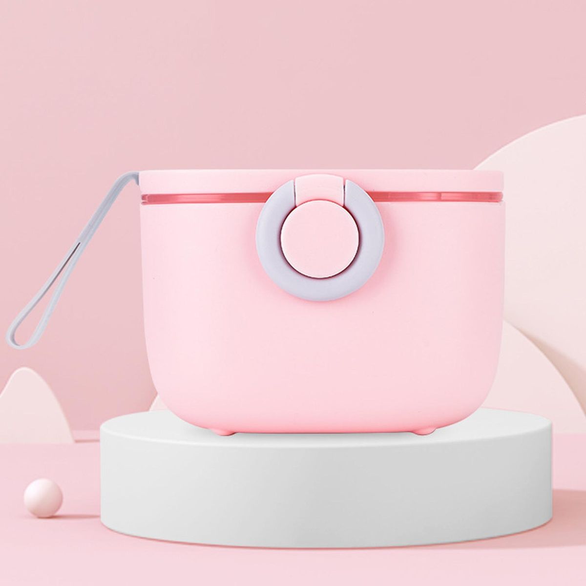 Milk Powder Case Infant Milk Powder Box Snacks Container Pink