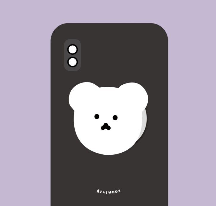 Cute Cartoon Bear Grip Phone Ring Holder For IPhone Samsung