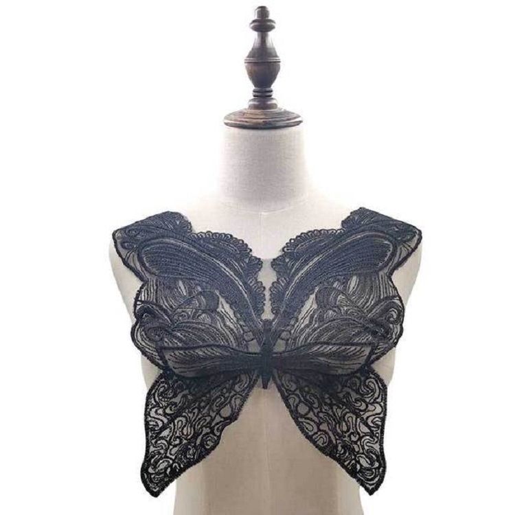 42 X 38cm Butterfly Shape Embroidery DIY Fake Collar