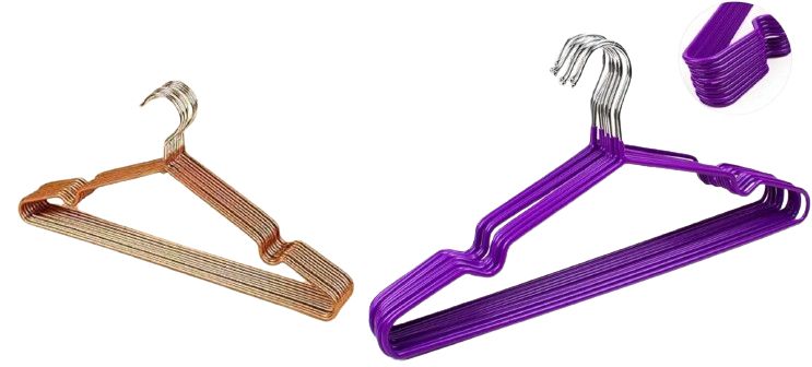 Non Slip Adult Coat/Clothes Metal Hanger - 20pcs