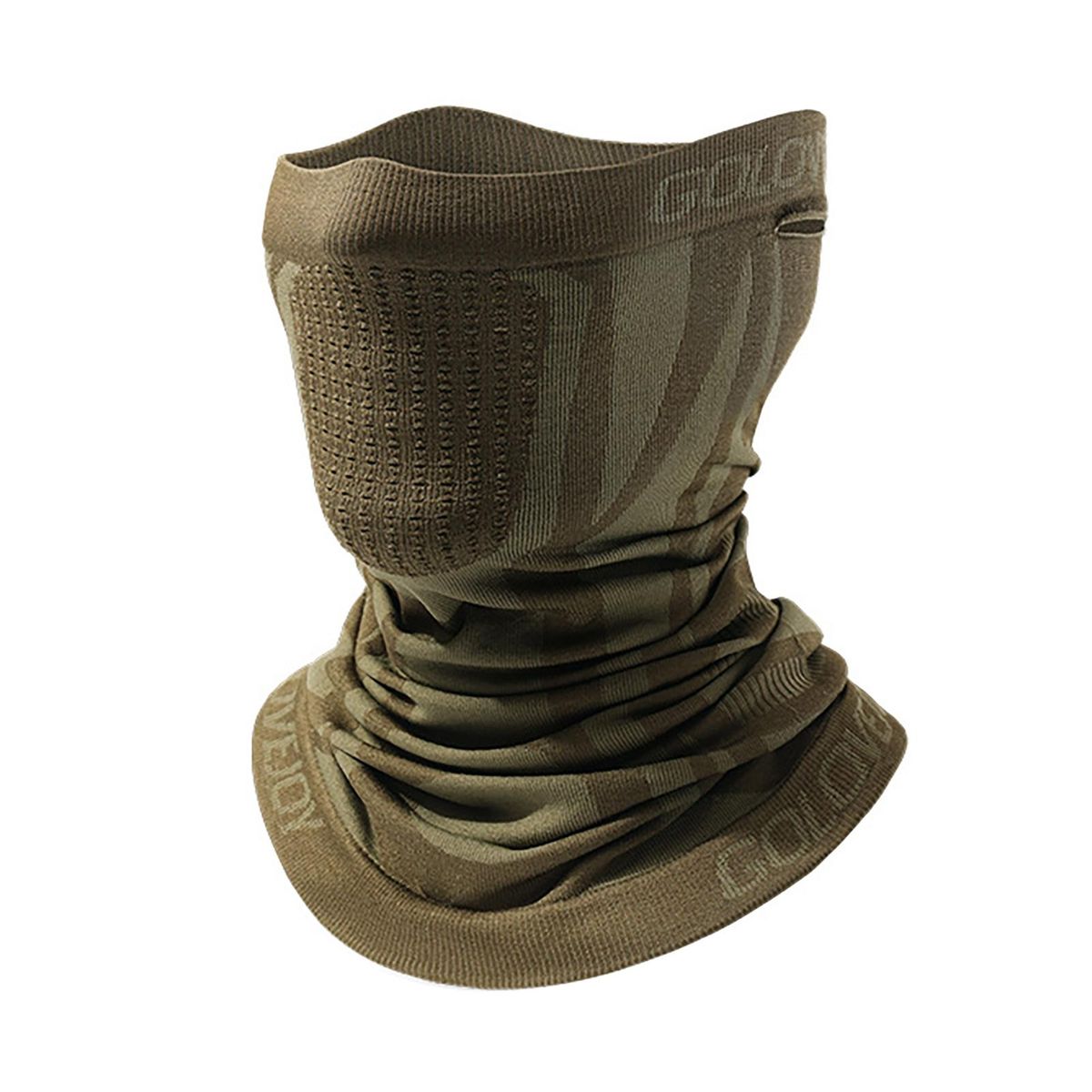 Hiking Face Cover Stretchy Holes Face Cover Neck Guard Yellow