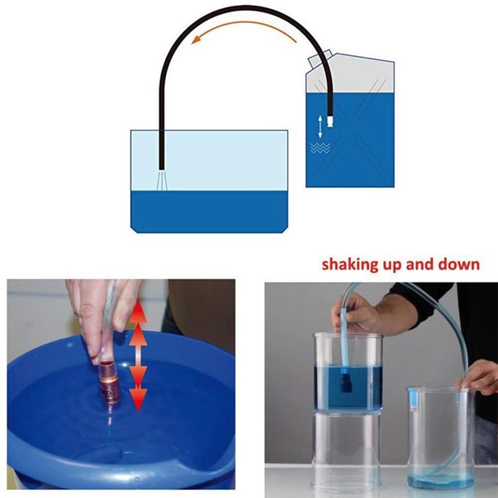 Oline Fuel Water Shaker Siphon Safety Self Priming Hose Plumbing Hoses Transparent As Shown