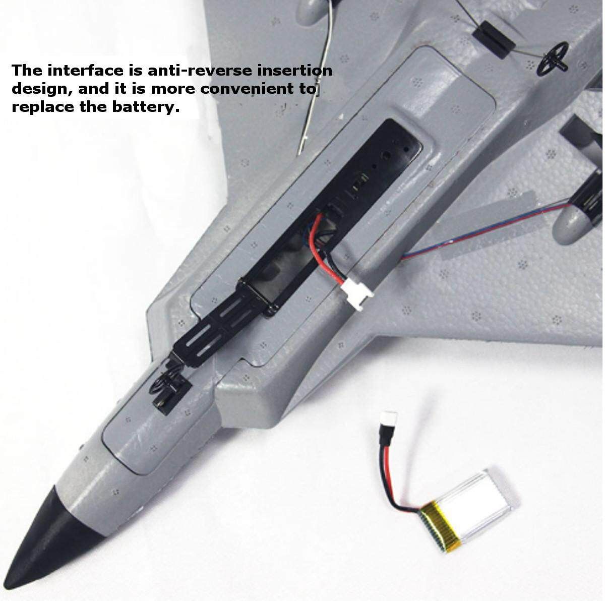 FX822 F-22 Raptor RC Model Fighter Airplane Remote Control Airplane Fixed-wing Model Toy For Kids Gift Collection