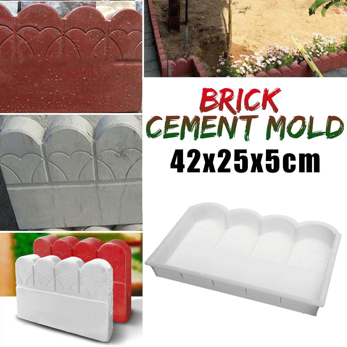 Garden Fence Cement Mold Concrete Flower Pool Brick Mould Courtyard Craft Tool