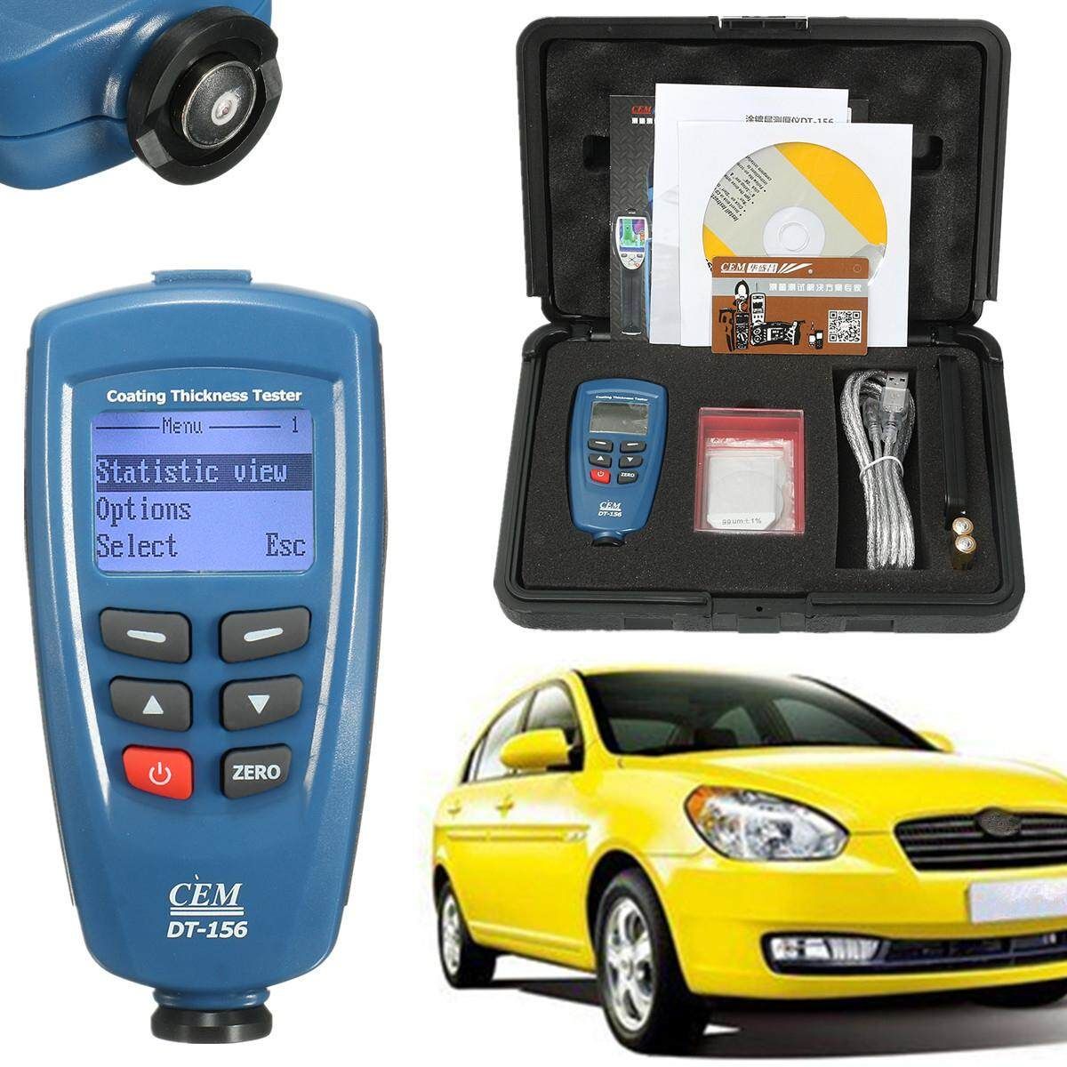 CEM DT-156 Professional Paint Coating Thickness Tester Meter Digital Set