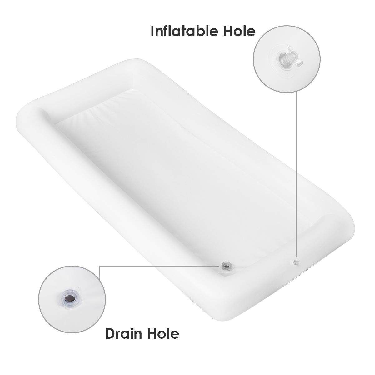 Pvc Inflatable Ice Bar Inflatable Salad Bar Inflatable Ice Pool Beverage Ice Trough Ice Bucket White One Pack