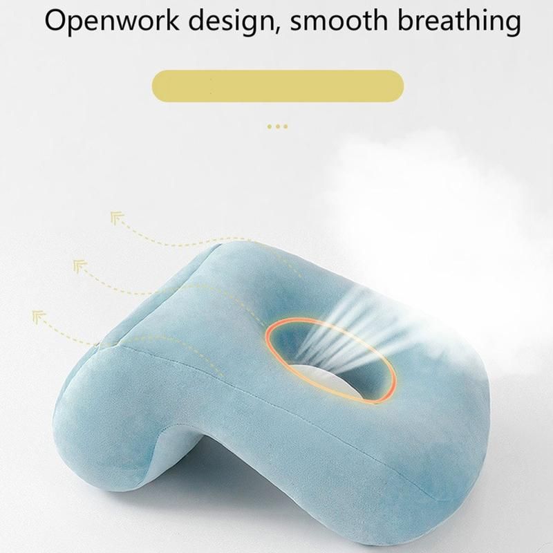 Portable Travel Noon Nap Neck Pillow Office-Sapphire Blue