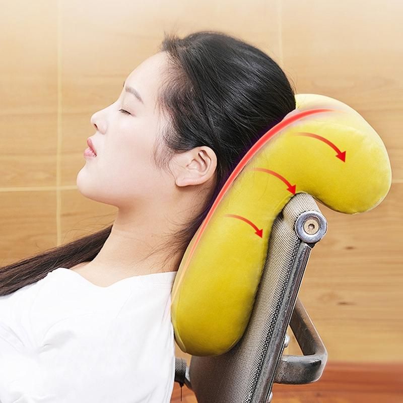 Portable Travel Noon Nap Neck Pillow Office-Sapphire Blue