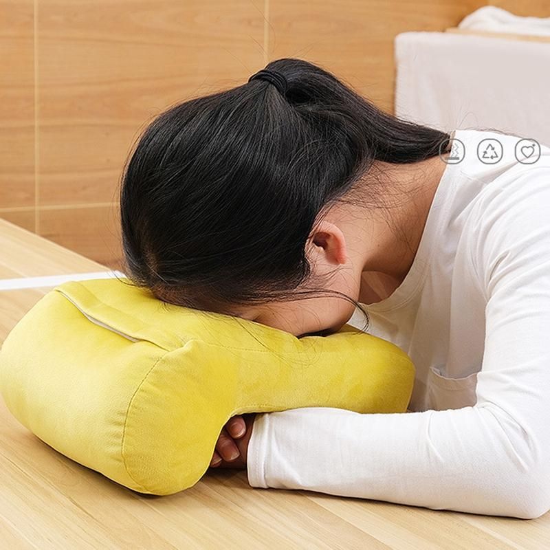 Portable Travel Noon Nap Neck Pillow Office-Sapphire Blue