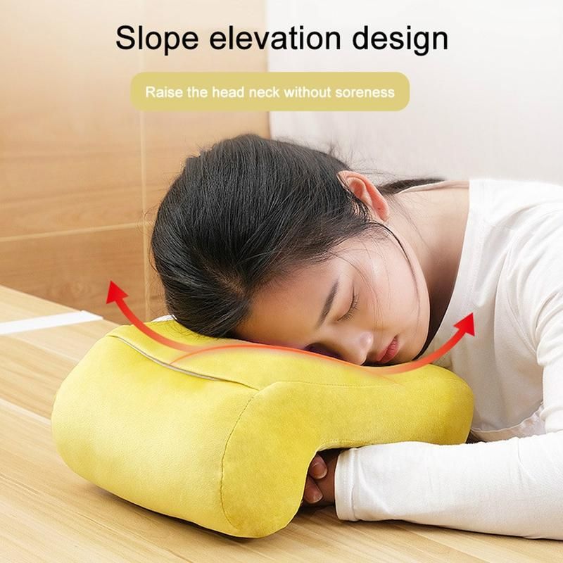 Portable Travel Noon Nap Neck Pillow Office-Sapphire Blue