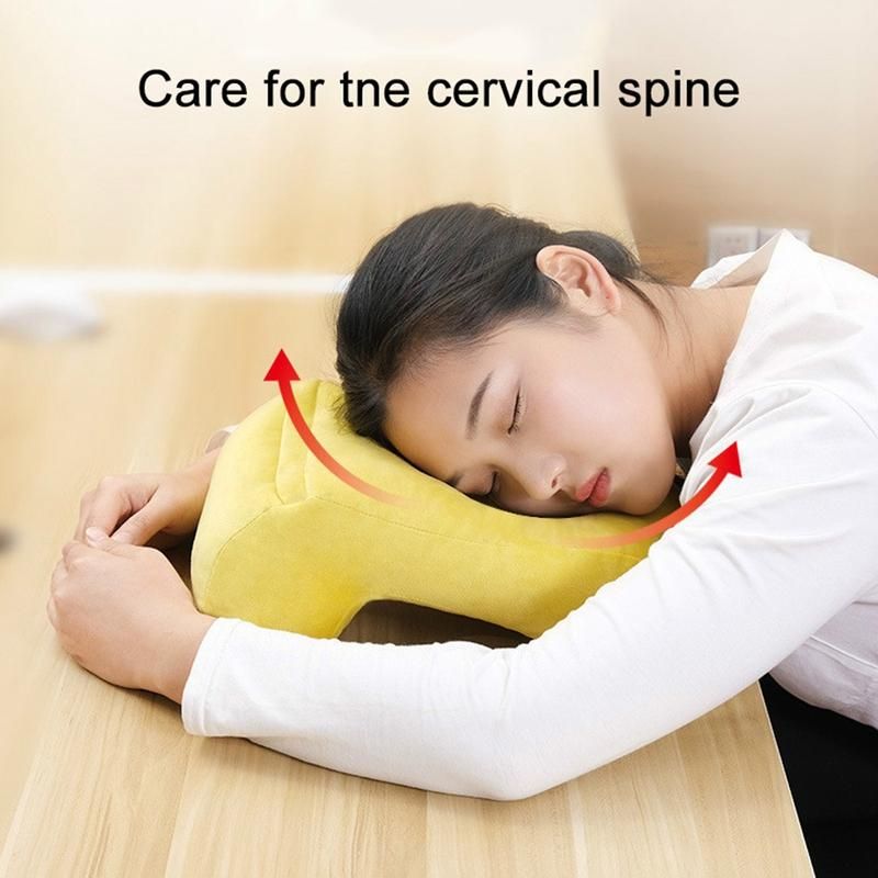 Portable Travel Noon Nap Neck Pillow Office-Sapphire Blue