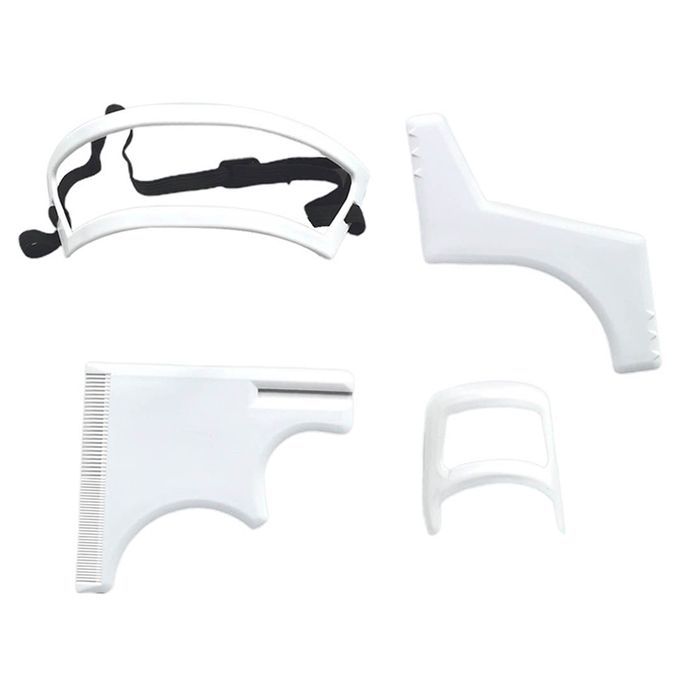 Neckline Beard Shaping Template Beard Trimming Guide Beard White