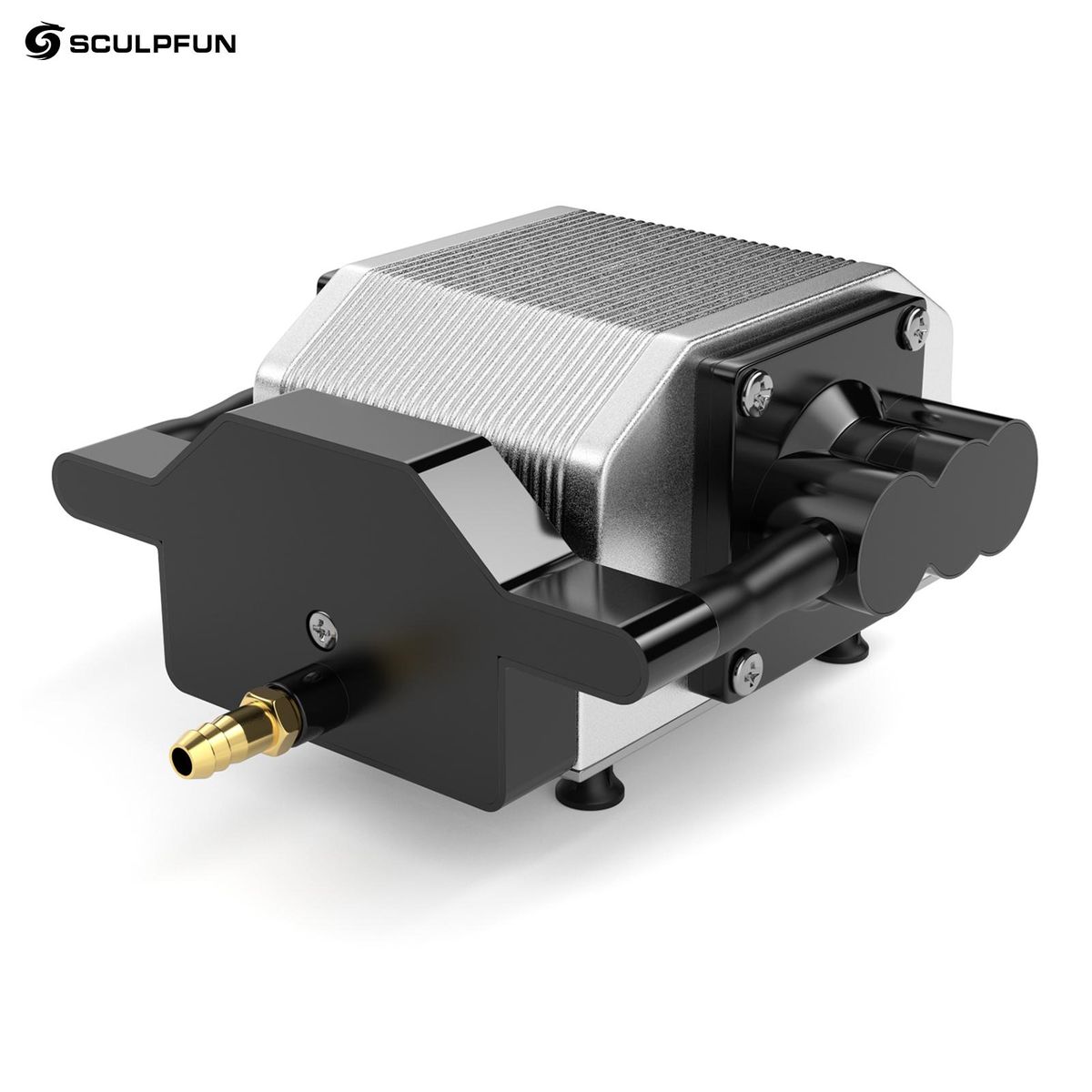 SCULPFUN 30L/Min Laser Air Assist Pump Air Compressor for S10 Laser Engraving Machine Adjustable Speed Low Noise Low Vibration Stable Output Upgraded Laser Engraving and Cutting Machine Accessory