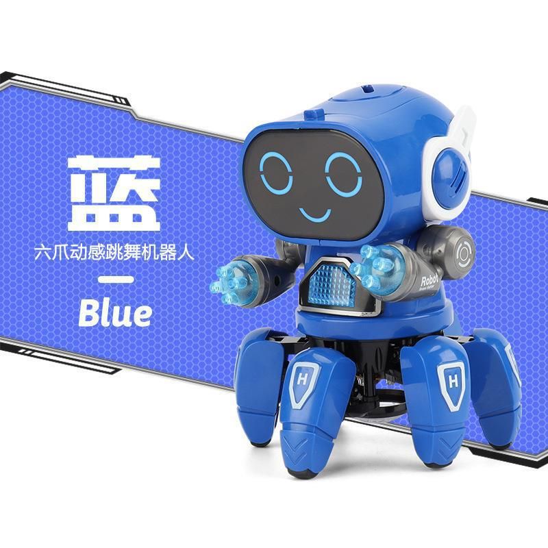 Dance Music 6 Claws Robot Octopus Der Robots Vehicle Birthday Gift Toys For Children Kids Early Education Baby Toy Boys Girls