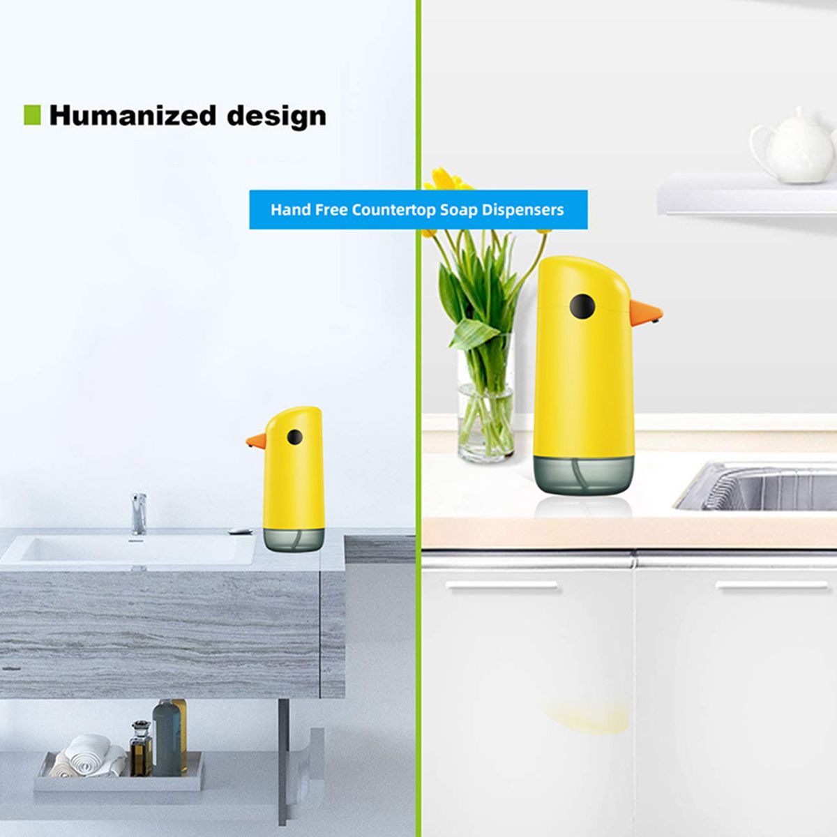 Automatic Sensing Liquid Soap Dispenser 220ML Inclined