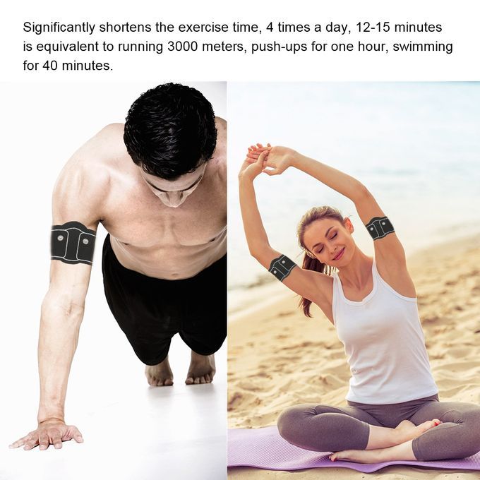 2PCS Arm Thigh Stimulator EMS Muslce Arm Thigh Sticker