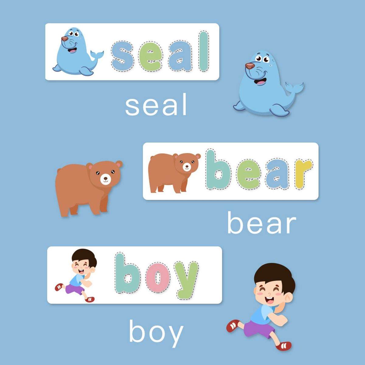 Wooden Word Spelling Practice Game Alphabet Learning Cards