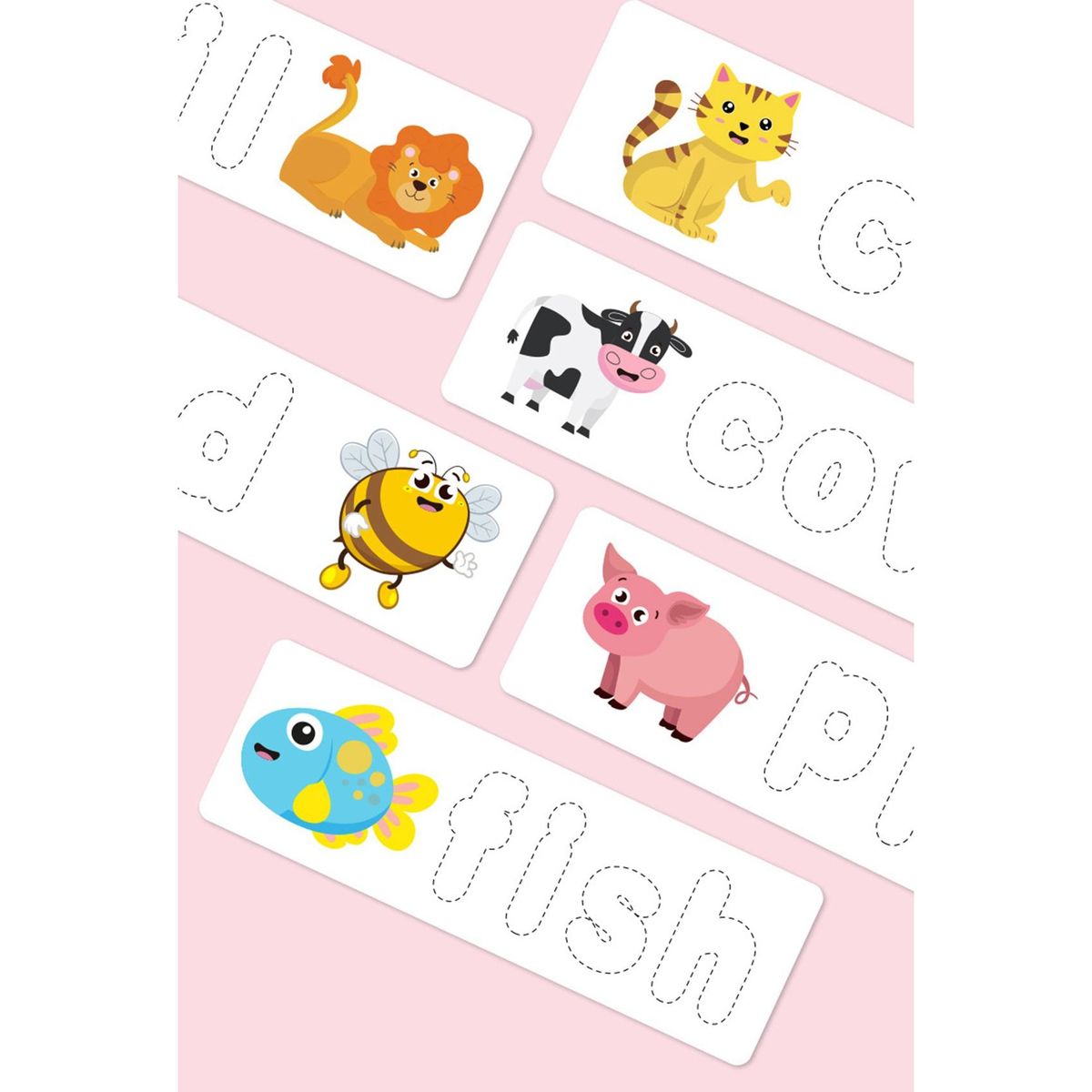 Wooden Word Spelling Practice Game Alphabet Learning Cards