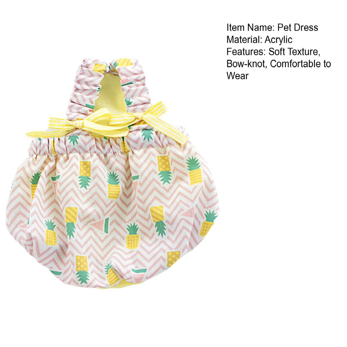 Pet Skirt Bow-knot Design Pet Skirt Yellow