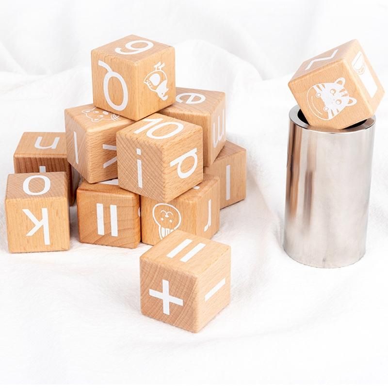 Spelling Game Wooden Matching Letters Math Toy with Words