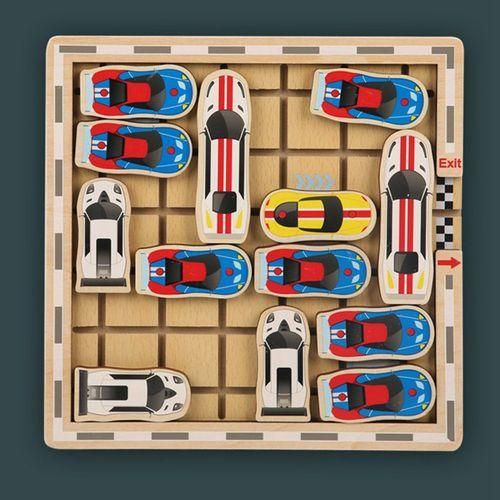 Funny Move Car Table Board Game Wooden Toys