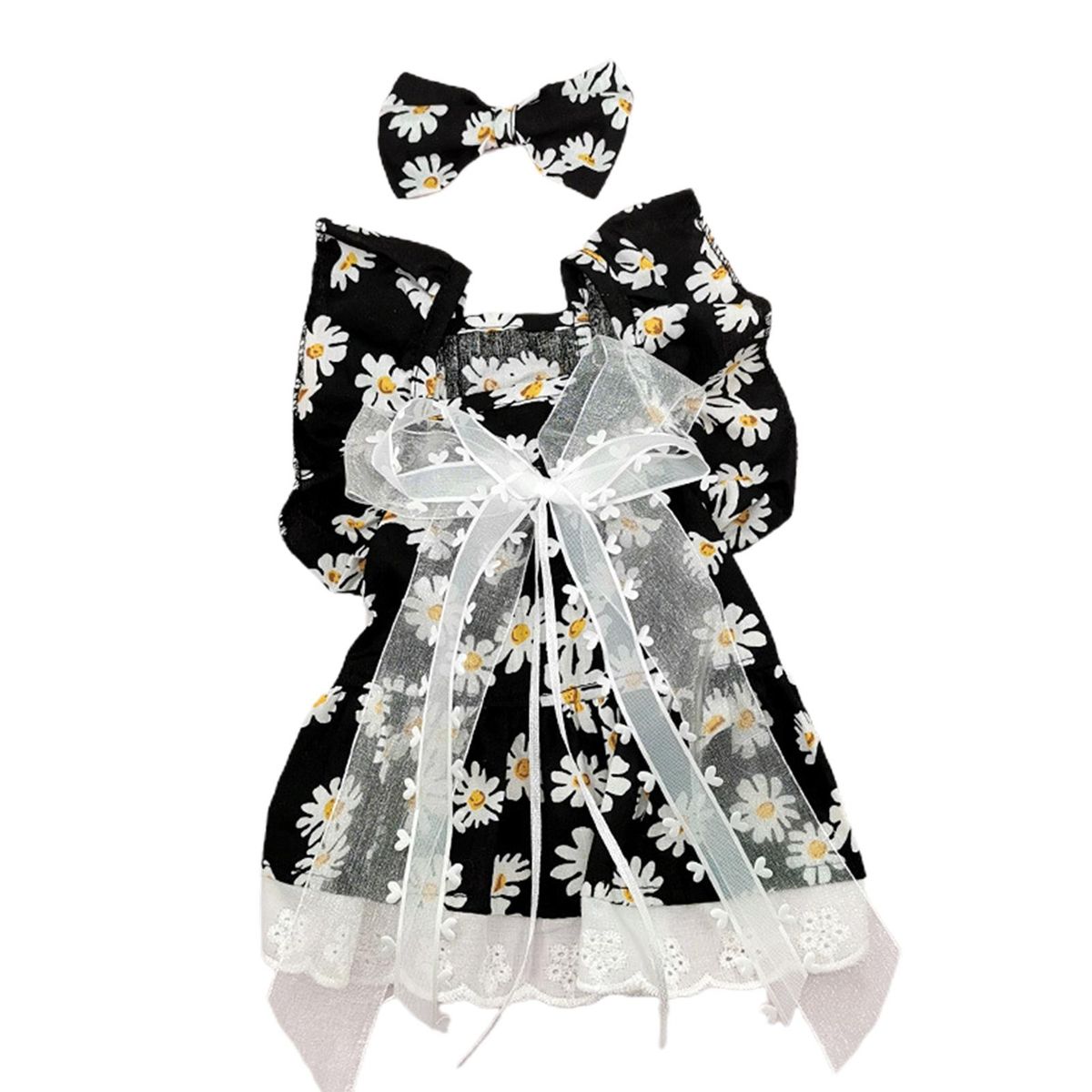 Pet Dress Cat Shirt Pet Dog Dress Summer Clothes Black