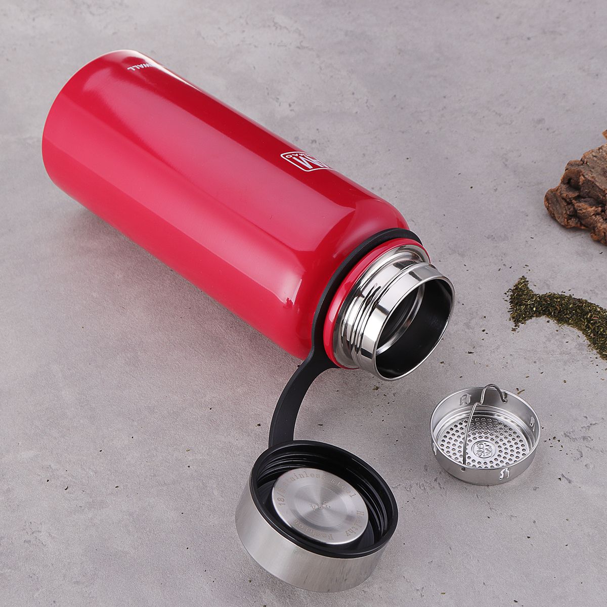 800ml Double Walled Vacuum Insulated Stainless Steel Water Drinks Bottle Gift